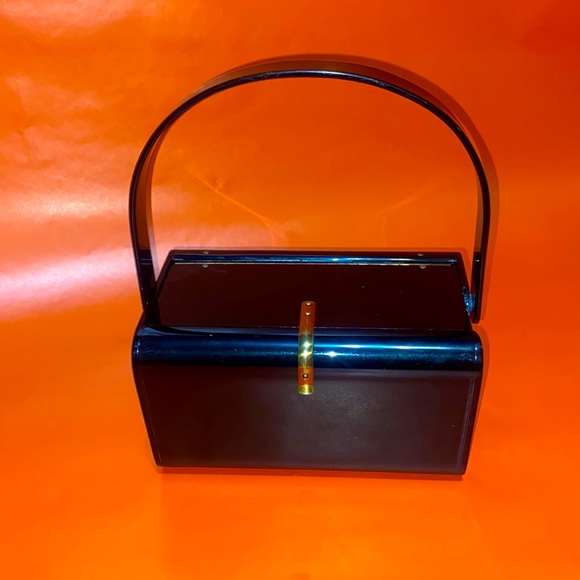 Wilardly Handbags - Vintage Black Lucite Purse
